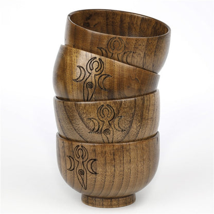 Pentagram Wooden Bowl