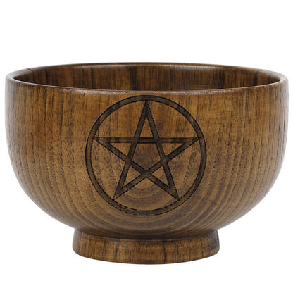 Pentagram Wooden Bowl