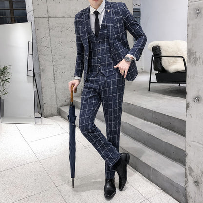 Slim Fit Three-piece Suit