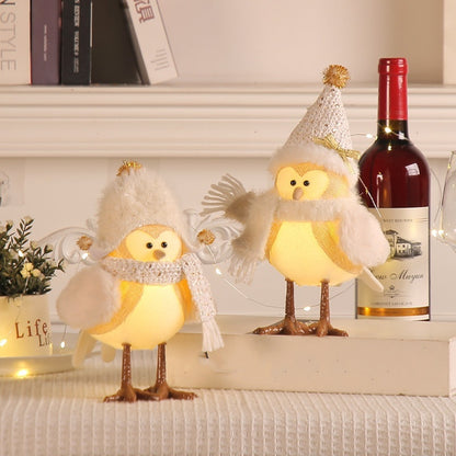 Lighted Christmas Bird Decorations