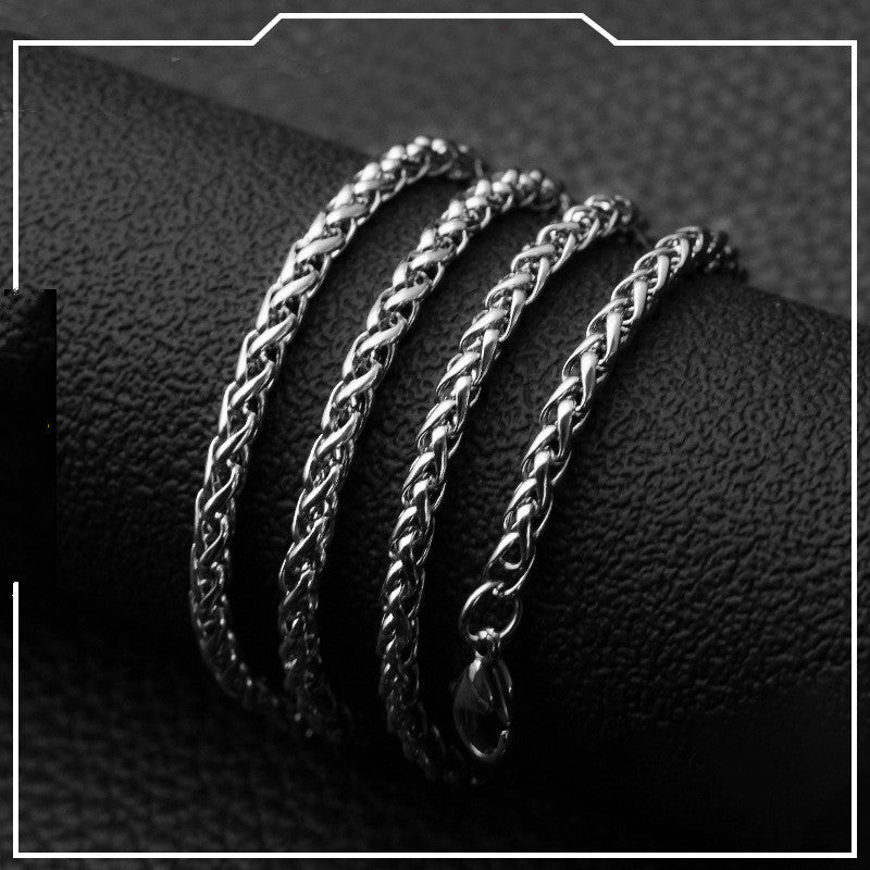 steel necklaces for men