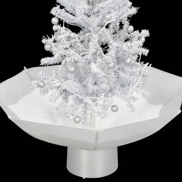 Snowing Christmas Tree With Umbrella Base White 2 Ft