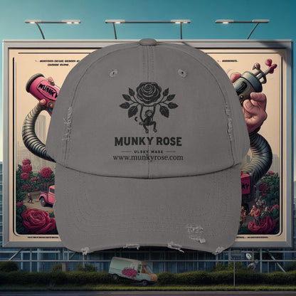 MunkyRose Unisex Distressed Cap