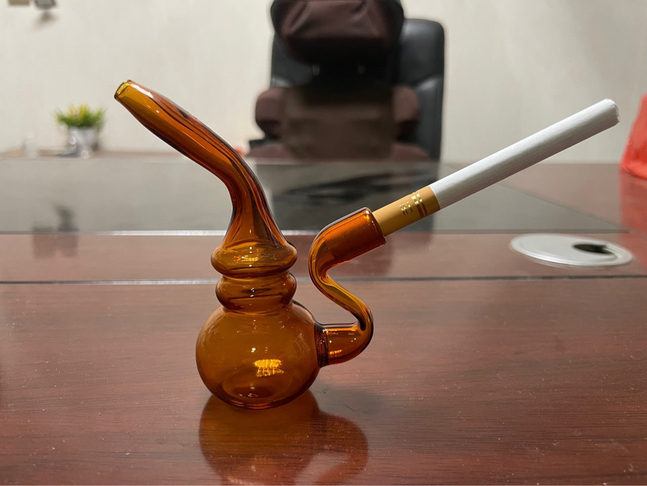 Mini Filter Tar Glass Tobacco Pipe