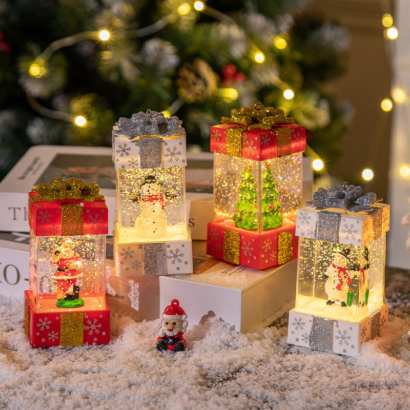 Crystal Ball Christmas Gift Box Lights