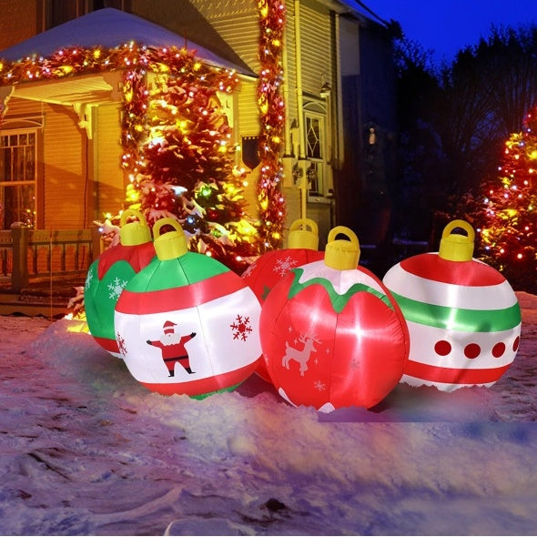 6.9 FT Lighted Christmas Ornaments