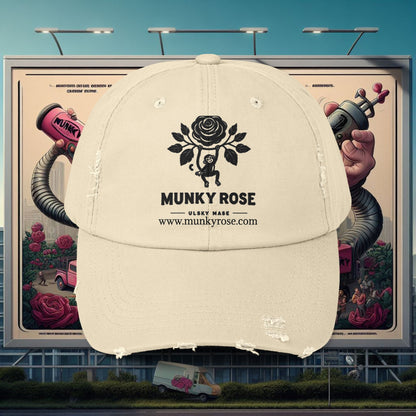 MunkyRose Unisex Distressed Cap