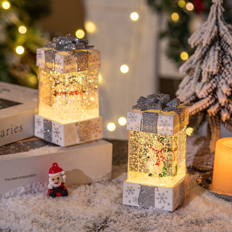 Crystal Ball Christmas Gift Box Lights