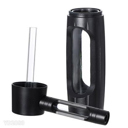 Portable Aluminum Alloy Glass Pipe