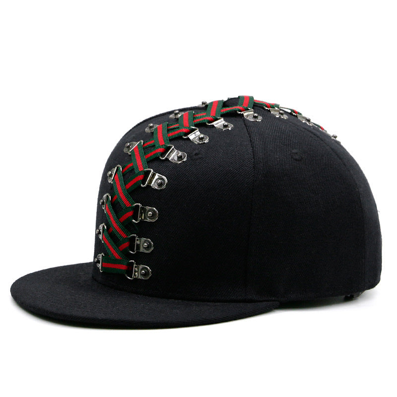 Punk Hip Hop Flat-brimmed Cap