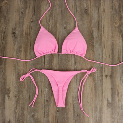 Halter Neck Bikini Swimsuit