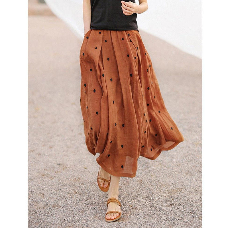 High Waist A- Line Skirt