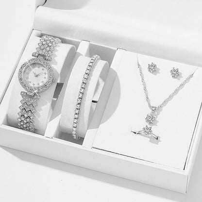 Rhinestone Quartz Bracelet Wrist Watch For Women