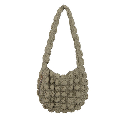 Pleated Cloud Bubble Shoulder Bag