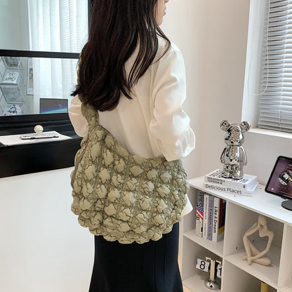 Pleated Cloud Bubble Shoulder Bag