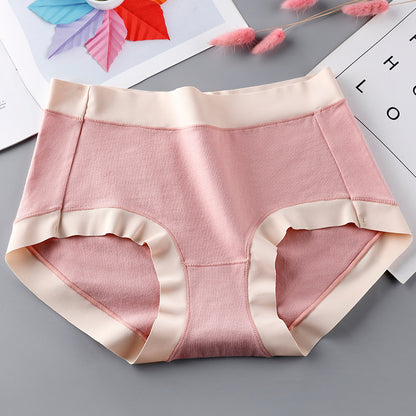 Cotton Mid Waist Seamless Briefs