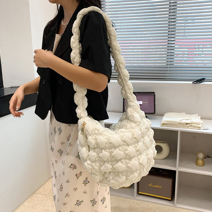 Pleated Cloud Bubble Shoulder Bag