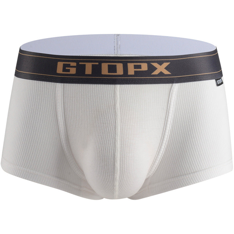 Men's Low Waist Single Layer Boxer Briefs