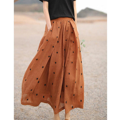 High Waist A- Line Skirt