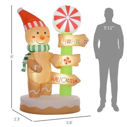 5.8 Ft Inflatable Christmas Snowman