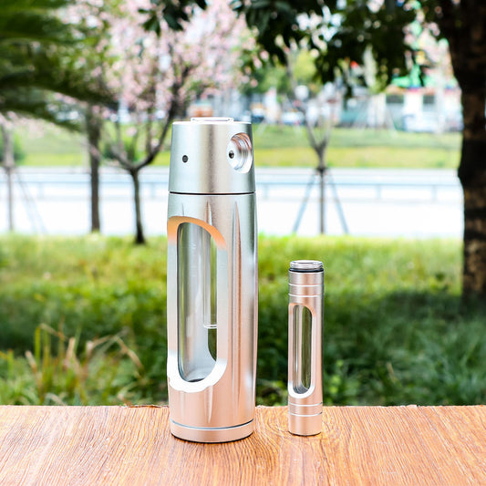 Portable Aluminum Alloy Glass Pipe