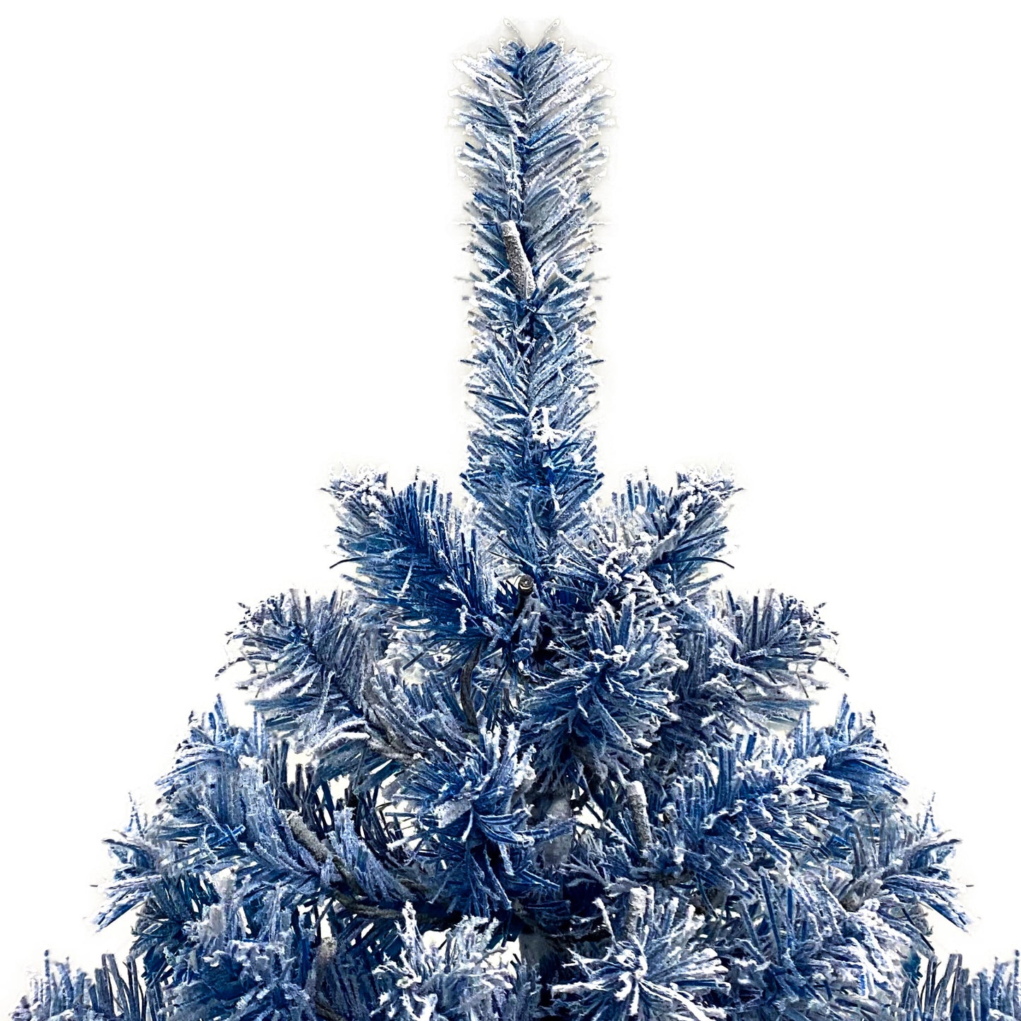 6 Foot Blue Artificial Fir Tree With Pre-installed Lights And Snow