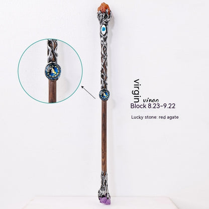 Amethyst/Wood Wand