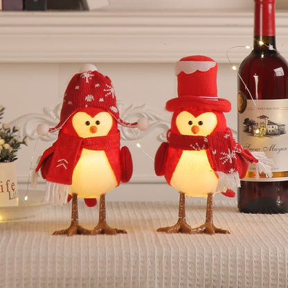 Lighted Christmas Bird Decorations