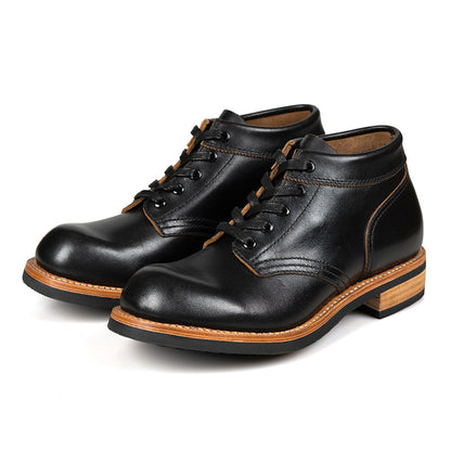 Men's Leather Low-top Short Boot