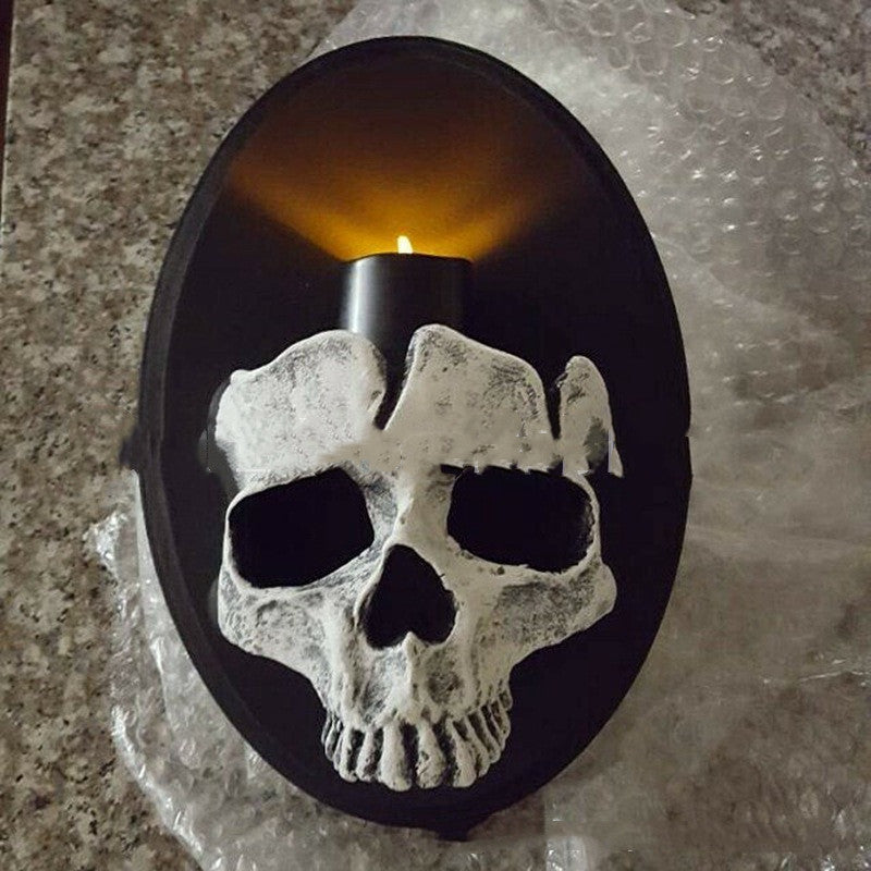 Skull Wall Candle Holder Decoration