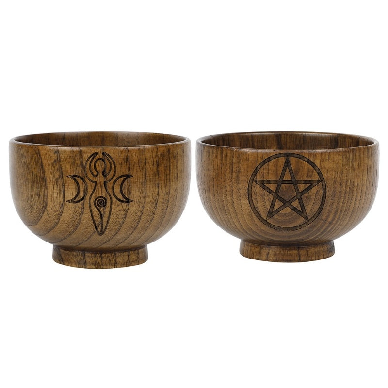 Pentagram Wooden Bowl