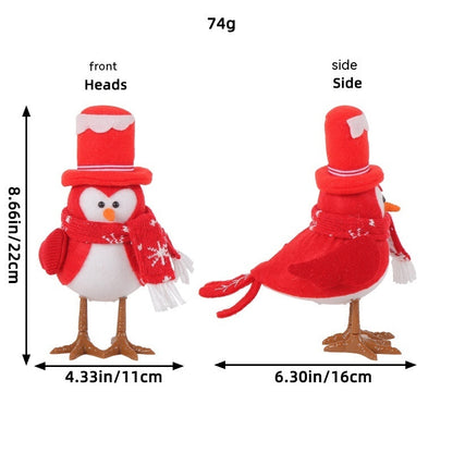 Lighted Christmas Bird Decorations