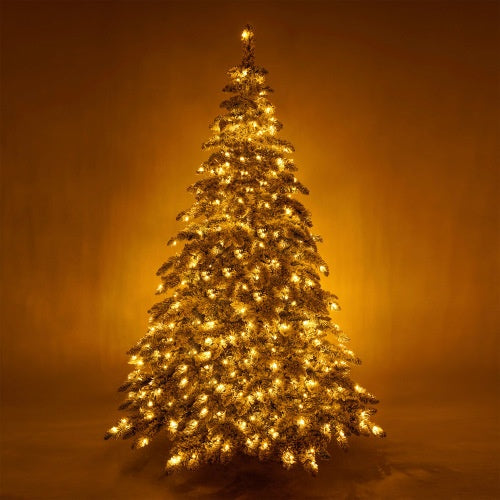 7.5 Feet Artificial Christmas Tree With 400 LED Lights