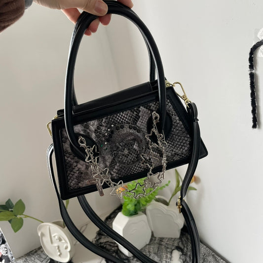 Dark Mini Crossbody Handbag