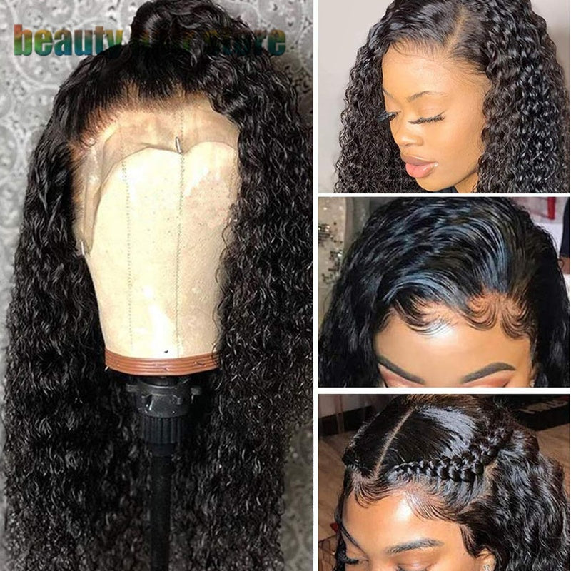 Brazilian Curly Lace Front Human Hair Wigs