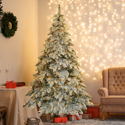 7.5 Feet Artificial Christmas Tree With 400 LED Lights